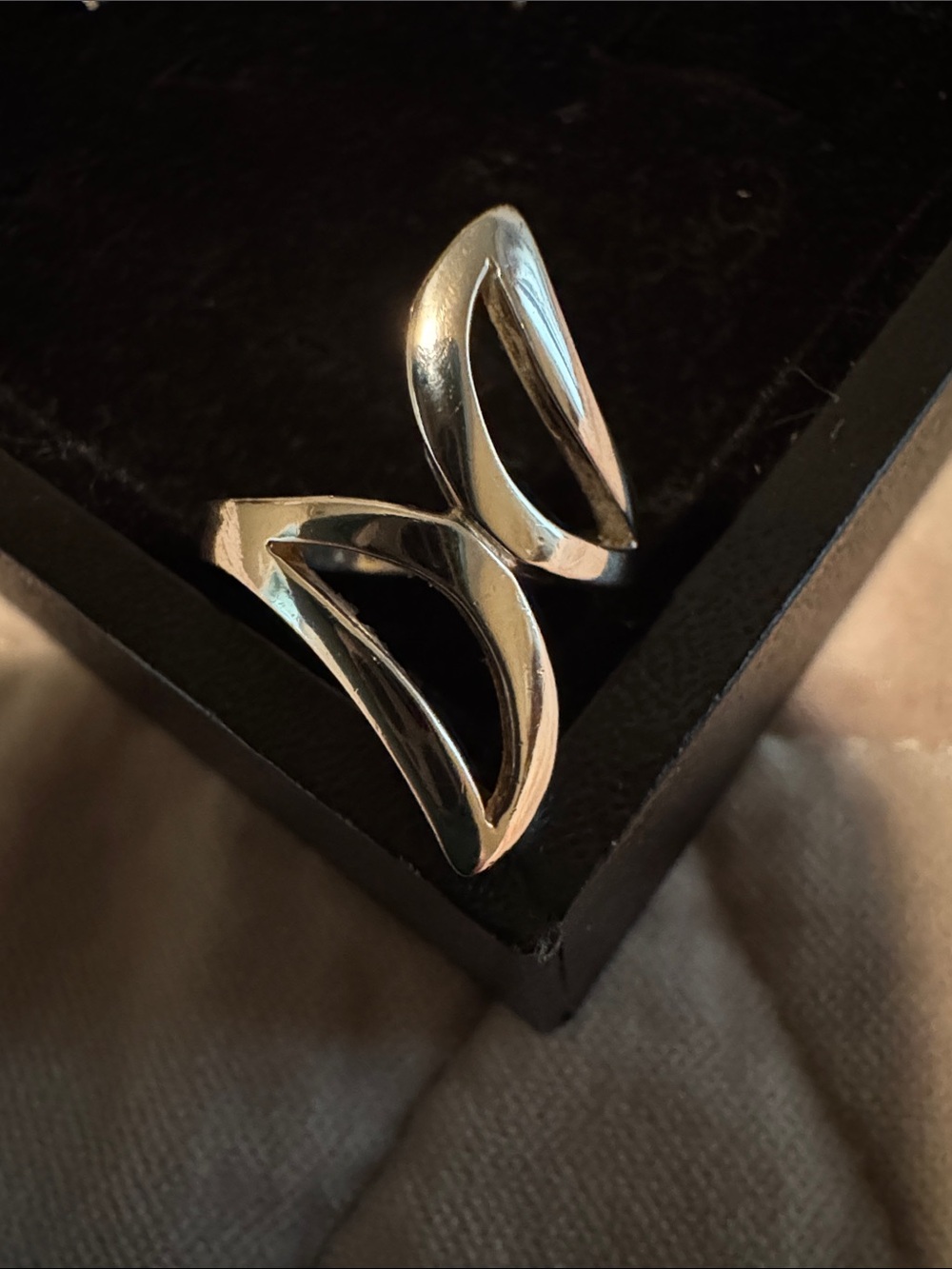 Sterling Silver 925 Elegant Double-Arch Womens Ring